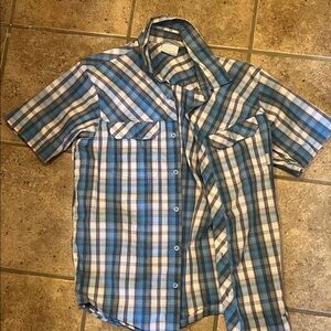 Columbia Blue Plaid Men's Shirt